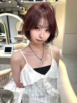 ロンドメリア 天神大名店(Lond Melia) ボブ×ボルドーで色気爆誕!?こなれボブ/レイヤーカット