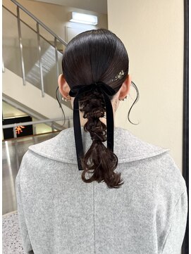 ミラ(Mila) タイト編みおろしヘア*結婚式お呼ばれオケージョンヘア