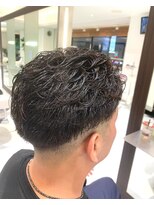 イメージア 町田店(IMAGE A) 毛流れフェードメンズパーマフェザーパーマツーブロック