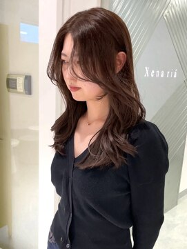 ジーナリア(Xena ria) 《袴田》チョコレートブラウン×レイヤーカット