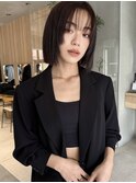 【MINX】くびれヘア＋くすみベージュハイライトカラー_銀座