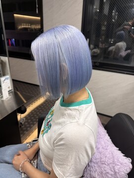 ユーザ(YUZA) ペールブルーボブ