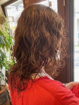 オルエ(ooLL.e) お洒落ウルフパーマ