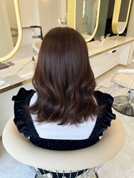 エトワール バイ ヴィンス(etoile by vince) シアーブラウン/ブラウン/レイヤー/前髪/顔まわり/小顔