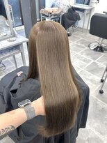 ペレ 栄店(PELE) 黒髪カタログ/クラゲヘアー/オリーブグレー/栄