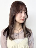 モリオフロムロンドン 松戸店(Morio from London) 【モリオ松戸 石山】インナーカラーミルクティーベージュ前髪有