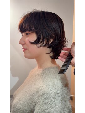 ナヌーク シブヤ(nanuk shibuya) ショートレイヤーパーマ！ニュアンスマレット