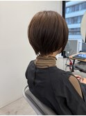 ショートカットxひし形ショートボブ×前髪あり20代30代40代