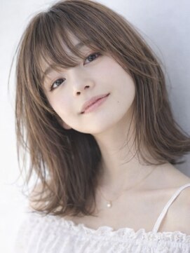 ムーン 仙台一番町店(OON) くびれレイヤー/ミルクティーベージュ/ミディアムレイヤー/仙台