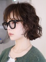 テクネ 天神大名(techne)&nbsp;天神大名顔周りレイヤーカットミディアムボブタッセルボブパーマ