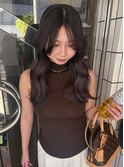 ラベンダーグレージュ×韓国風レイヤー