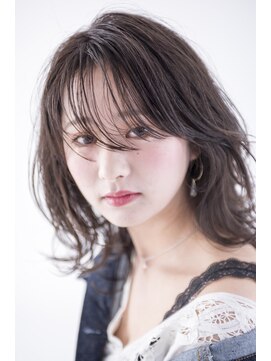 ティーシースペース 元住吉店(T.C.SPACE) 【抜け感☆透明感】 シースルーバング × ダークアッシュ