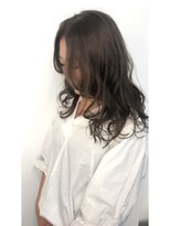 コピーヌ 高田馬場店(Copine)&nbsp;大人かわいい☆無造作カールセミロング×イルミナグレージュ☆