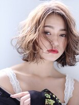 クシャボブ_外ハネボブアッシュブラウンネオウルフ_7070