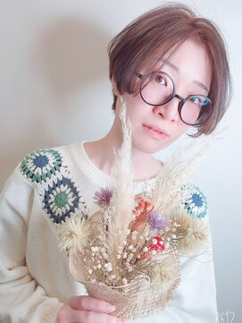 シーデン(C-den) 人気のハンサムショート×ブリーチ×グレージュ×イルミナカラー