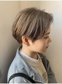 Lien☆シアーベージュ×アッシュブラウン×ショートボブ