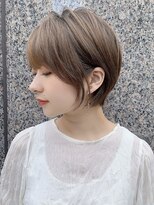 シー バイ ロンド 新宿(Sea by Lond)&nbsp;アッシュベージュ☆耳掛けショートボブ