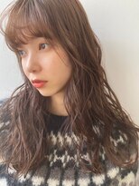 フラミューム たまプラーザ(flammeum)&nbsp;巻き髪レイヤー×ショコラブラウン【フラミュームたまプラーザ】