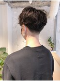 《長谷川》刈り上げウェーブマッシュ ツーブロックアシメバング