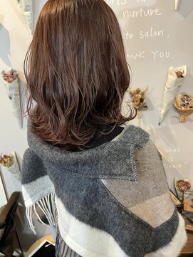 バンビ プライベート サロン(Bambi private salon) 透明感バイオレットブラウンカラー*ロングボブ*Bambi松平愛