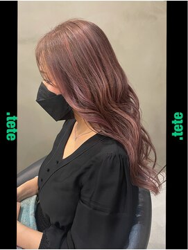テテ(.tete) アレンジ映え！ピンクハイライト