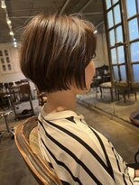 髪質改善と縮毛矯正の専門店 サンティエ(scintiller)&nbsp;大人綺麗な小顔襟足スッキリショートボブ　30代40代50代