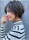 イメチェン/ショート/ショートボブ/グレージュ/髪質改善/縮毛