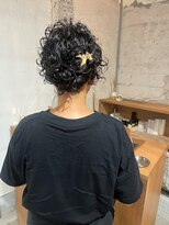 ユニ(uni)&nbsp;黒髪パーマ/ボブパーマ/パーマアレンジ/20代/30代/40代