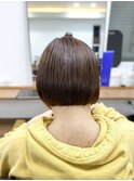 バレイヤージュ髪質改善レイヤー透明感白髪染めグレージュ中野