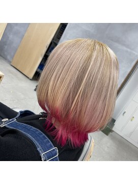 ニフティ(nifty) ホワイトミルクティー×裾カラー