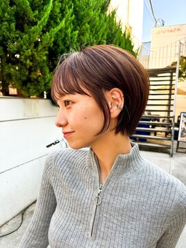アンバー 池袋(amber) ショートカット/アッシュブラウン/丸みショート[池袋駅]