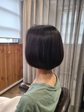 アニュー ヘア アンド ケア(a New hair&care) 20代30代40代前下がりストレート小顔補正立体カット