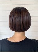 秋ヘアー大人可愛い丸み×ハニボブ*スモーキーアッシュカラー