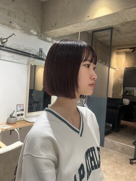 ゼストカロン(ZEST Kalon) 顎下2cmのぷっつりボブ×暖色カラー