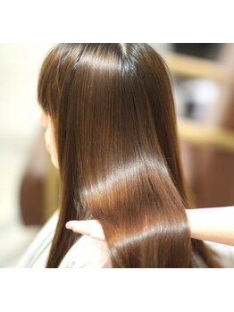 髪質に合わせた厳選縮毛矯正！クセを伸ばしながら、自然な仕上がりのストレートヘアに♪しっかりまとまる◎