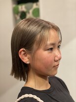 ヘアーサロンテン モトアザブ(hair salon Ten motoazabu)&nbsp;切りっぱなしボブ/ハイブリーチ
