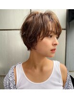 ランド(Land.)&nbsp;面長解消《20代30代》流せる前髪/くびれショート/耳掛けショート