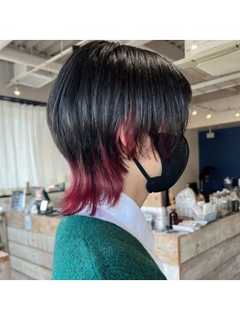ミルシンク(1005mille cinq) ウルフカット/イノアカラー/レッドカラー