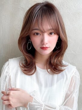 ラルユー 金山(LallYou) 大人可愛いミディアムレイヤースタイル