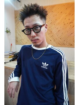 ロム 札幌大通(LOM) メンズスパイキーショートツイストピンパーマ【札幌】