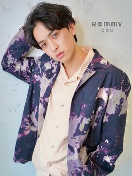 ロミー 本厚木(ROMMY.) 本厚木メンズカット刈り上げセンターパート韓国マッシュビジネス