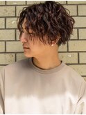 センターパート波スパイラルパーマ【平松伸一】