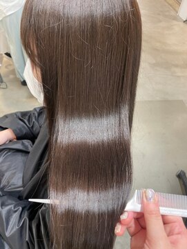 フォト 富山(foto) ミディアム暗めカラーデザインカラーフェイスフレーミング