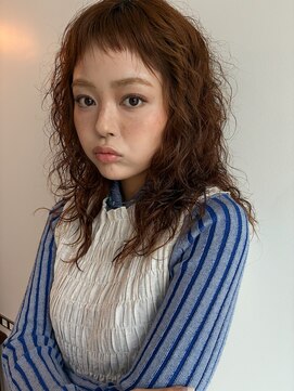 オーパスバイアンブルリュクス 池袋(Opus by ambleluxe) ウェーブパーマ　オン眉