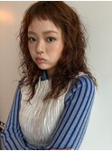 ウェーブパーマ オン眉