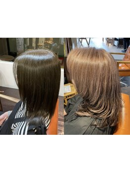 自由自在のカラーデザインでより色持ち良くより鮮やかに、より綺麗に、白髪染めや白髪ぼかしにも最適です！