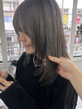 グリーン 高田馬場(green) 【SANA】透明感グレージュカラー