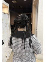 アジールヘア 赤羽駅南口店(agir hair)&nbsp;三つ編×くらげヘアガーリーヘアアレンジイベントヘアセット赤羽