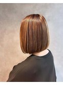 ボブスタイル ヘアカラー＋コラーゲントリートメント
