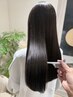【サラつや髪に♪】カット+縮毛矯正+極上プレミークトリートメント￥22000
